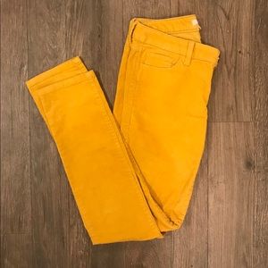 Banana Republic Yellow/Gold Corduroy Pants